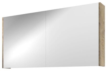 Proline Spiegelkast Xcellent met dubbel gespiegelde deuren, 2 deuren 120x14x60cm Raw oak 1808951 Raw Oak (Hout)