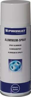Promat/Tecwerk Aluminiumspray tot +300 graden Celsius (kortstondig) | matzilver | 400 ml | spuitbus P - 4000354075