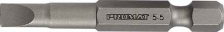 Promat/Tecwerk Bit | voor sleufschroeven | 5,5 mm lengte 50 mm 1/4 inch E6,3 | snedesterkte 1 mm - 4000829197