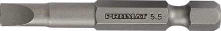 Promat/Tecwerk Bit | voor sleufschroeven | 6,5 mm lengte 50 mm 1/4 inch E6,3 | snedesterkte 1,2 mm - 4000829198
