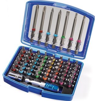 Promat/Tecwerk Bitassortiment | 56dlg. sleuf/PH/PZD/TX/TX m.bo./inbus | 57-delig | sleuf/PH/PZD/TX/TX-BO/6kt. | in kunststofbox - 4000829702