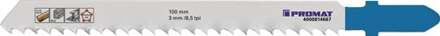 Promat/Tecwerk Decoupeerzaagblad | totale lengte 100 mm | tandverdeling 3 mm | HSS | 5 stuks / kaart - 4000814667