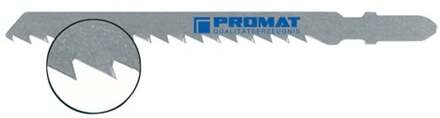 Promat/Tecwerk Decoupeerzaagblad | totale lengte 100 mm | tandverdeling 4 mm dikte 1,27 mm | HCS | 25 stuks / kaart - 4000814675