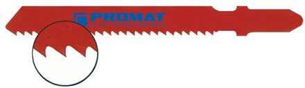 Promat/Tecwerk Decoupeerzaagblad | totale lengte 76,5 mm | tandverdeling 2 mm | HSS | 25 stuks / kaart - 4000814677