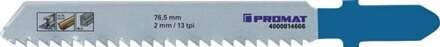 Promat/Tecwerk Decoupeerzaagblad | totale lengte 76,5 mm | tandverdeling 2 mm | HSS | 5 stuks / kaart - 4000814666