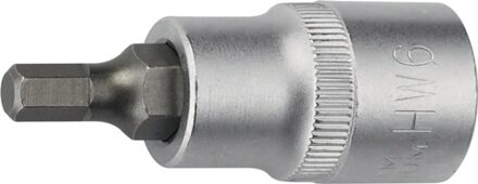 Promat/Tecwerk Dopsleutelbit | 1/2 inch binnen-6-kant | sleutelwijdte 6 mm | lengte 55 mm - 4000821357