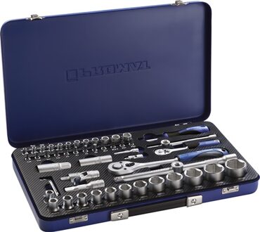 Promat/Tecwerk Dopsleutelset | 55-delig 1/4 + 1/2 inch | sleutelwijdtes 4-32 mm | aantal tanden 20/36 6-Kant - 4000821190