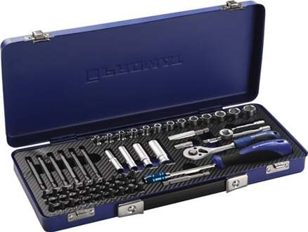 Promat/Tecwerk Dopsleutelset | 61-delig 1/4 inch | sleutelwijdtes 4-13 mm | aantal tanden 20 6-Kant - 4000821191