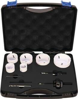 Promat/Tecwerk Gatenzagenset | 10-delig 22-68 mm | snijdiepte 38 mm bimetaal - 4000814643