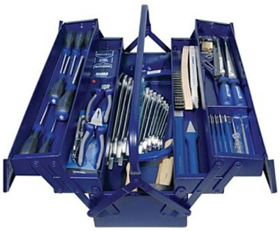 Promat/Tecwerk Gereedschapsassortiment | 60-delig | in stalen kist | inclusief spanningzoeker - 4000820301