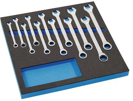 Promat/Tecwerk Gereedschapsmodule | 12-delig 2/3-module | sleutelbreedten 8-19 mm - 4000871236