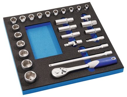 Promat/Tecwerk Gereedschapsmodule | 27-delig 2/3-module | dopsleutel - 4000871248