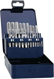 Promat/Tecwerk Handdraadtapset | DIN 352 | M3-M12 | HSS | 21 delig - 4000867522