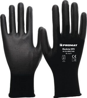 Promat/Tecwerk Handschoen | Blackstar NPU | maat 6 (S) zwart | EN 388 PBM-categorie II | EN 388 - 4000371603