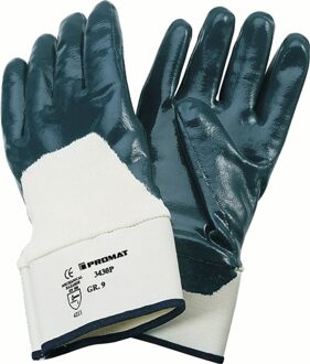 Promat/Tecwerk Handschoen | Neckar | maat 9 blauw | gedeeltelijke nitrilcoating | EN 388 PSA-categorie II - 4000371272