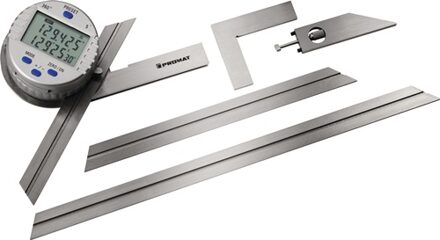 Promat/Tecwerk Hoekmeter | raillengte 150/300 mm | aflezing 0,008 graden 30 ' | digitaal - 4000858728