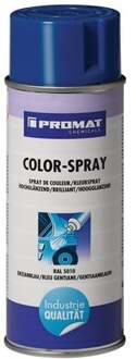 Promat/Tecwerk Kleurspray | gentiaanblauw | hoogglanzend | RAL 5010 | 400 ml | spuitbus - 4000354208
