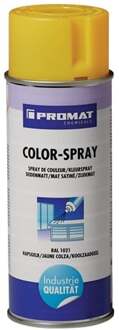 Promat/Tecwerk Kleurspray | raapgeel | zijdemat | RAL 1021 | 400 ml | spuitbus - 4000354205
