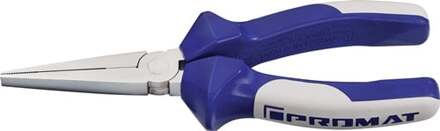 Promat/Tecwerk Langbektang | totale lengte 160 mm | tang verchroomd lang, plat | meercomponenten mantels - 4000810281