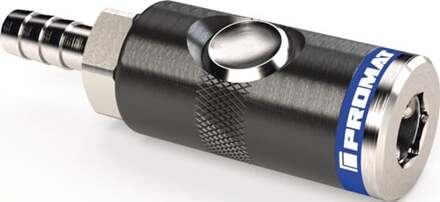 Promat/Tecwerk Luchkoppeling met drukknopontgrendeling | DN 7,4, tuit aluminium | slangwijdte LW 9 - 4000351997