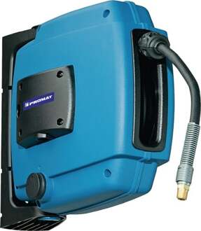 Promat/Tecwerk Luchtslanghaspel met wandhouder | voor perslucht | slanglengte 12 m | zwenkbaar uitgangsaansluiting 1/4? AG - 9000425383