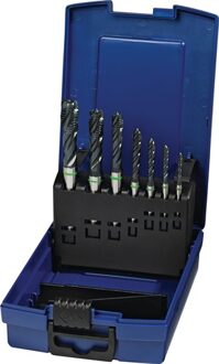 Promat/Tecwerk Machineschroefdraadboorset | DIN 371/376 C universele | M3-M12 | HSS-Co vap. | kunststof cassette - 4000867747