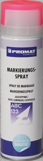Promat/Tecwerk Markeringsspray | lichtgevend | pink | 500 ml | spuitbus - 4000354087