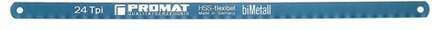 Promat/Tecwerk Metaalzaagblad | HSS | lengte 300 mm | tanden per inch 24 1-zijdig | bimetaal | 100 stuks - 4000814083