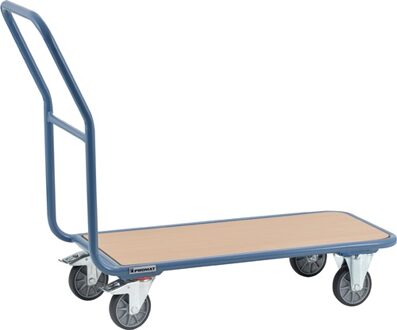 Promat/Tecwerk Platformwagen | laadoppervlakken L850xB450 mm staalbuis | duifblauw, RAL 5014 drgverm. 250 kg | totale lengte 940 mm - 9000444130