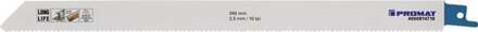 Promat/Tecwerk Reciprozaagblad | lengte 280 mm breedte 19 mm | tandverdeling TPI 10 2,5 mm | gefreesd, getordeerd | 5 stuks / kaart - 4000814718