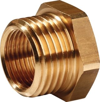 Promat/Tecwerk Reduceernippel | messing | buitenschroefdraad G 3/8 inch | binnenschroefdraad G 1/4 inch SW 19 mm - 4000351959