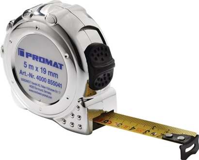 Promat/Tecwerk Rolbandmaat | lengte 3 m breedte 16 mm mm/cm | EG II kunststof chroom | Kunststof chroom - 4000855040