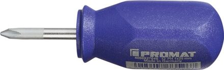 Promat/Tecwerk Schroevendraaier | maat PH 1 klinglengte 25 mm | 1-componentengreep | ronde kling - 4000827046