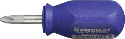 Promat/Tecwerk Schroevendraaier | maat PH 2 klinglengte 25 mm | 1-componentengreep | ronde kling - 4000827047