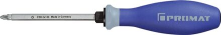 Promat/Tecwerk Schroevendraaier | maat PZD 2 klinglengte 100 mm | 3-componentengreep | 6-Kant lemmet / aanzet - 4000827083