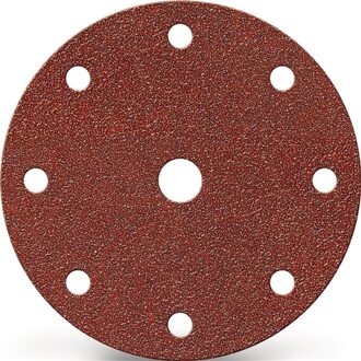 Promat/Tecwerk Schuurpad met klitbevestiging | GLS 1 150 mm korreling 40 | voor hout / metaal korund | Gatenaantal 8 + 1 - 4000842191