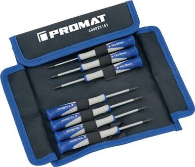 Promat/Tecwerk Set precisieschroevendraaiers | 7-delig | 7 delig | TORX® - 4000828151