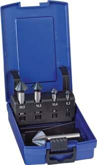 Promat/Tecwerk Set verzinkboren | DIN 335 C 90 graden | 6,3-25,0 mm | HSS nano | 5-delig kunststof cassette - 4000865187