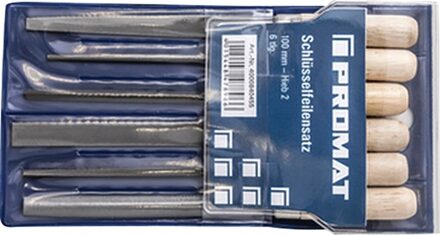 Promat/Tecwerk Sleutelvijl-set | lengte 100 mm | kap 2 | beukenhout - 4000840455