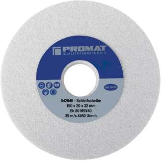 Promat/Tecwerk Slijpmachineschijf | d.150xB20x32mm fijn 80 | vorm A | aluminiumoxide - 4000842040