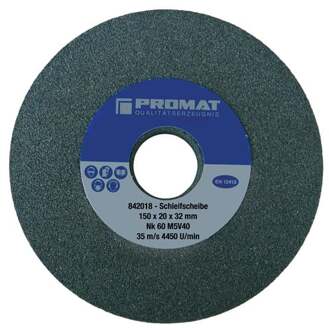 Promat/Tecwerk Slijpmachineschijf | d.200xB25x32mm fijn 60 | vorm A | normale korund - 4000842024