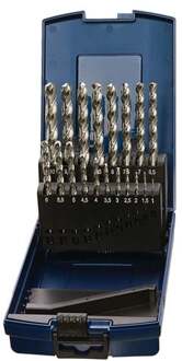 Promat/Tecwerk Spiraalborenset | DIN 338 type RVS | nominale-d. 1-10,5x0,5 mm | HSS-Co | 24 delig kunststof cassette - 4000861965