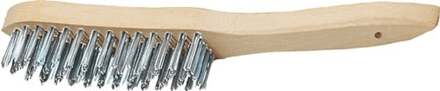 Promat/Tecwerk Staalborstel | lengte 295 mm | 0,35 mm gietijzer | 4-rijig - 4000841014