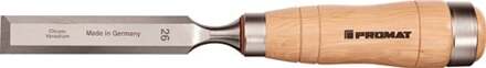Promat/Tecwerk Timmermansbeitel | B.32 mm power-handvat wit beukenhout | met 2 stalen klemgereedschappen | zware uitvoering - 4000815390