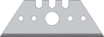 Promat/Tecwerk Trapeziummes | L52xB18,7xS0,65mm | met perforatie | 50 stuks / dispenser - 4000817883