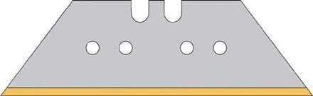 Promat/Tecwerk Trapeziummes | L61xB18,7xS0,65mm | titanium met perforatie | 10 stuks / dispenser - 4000817766