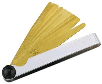 Promat/Tecwerk Voelermaat | bladsterkte 0,05-1,0 mm | messing | lengte 100 mm aantal bladen 13 st. - 4000858464