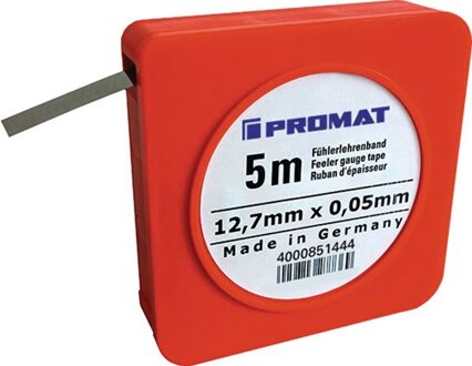 Promat/Tecwerk Voelermaatband | dikte 0,10 mm | lengte 5 m breedte 12,7 mm - 4000851449