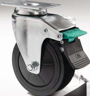 Promat/Tecwerk Wielenset | 4-delig | 4 wielen zwenkbaar | passend voor 4000 871 048, 4000 871 049 - 4000871076 4000871076