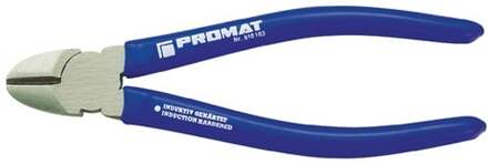 Promat/Tecwerk Zijsnijtang | lengte 160 mm | hoofd gepolijst | kunststof mantel max. 2 mm - 4000810103